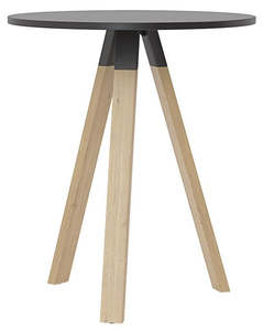 Furniture: Ligna Round Bar Leaner - 2 Top Colours