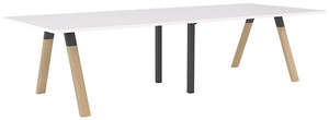 Ligna Boardroom Table - 3000mm x 1200mm - 2 Bases and 2 Top Colours
