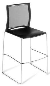 Chairs Seating: Web Mesh Back Barstool - with Upholstered Seat Option