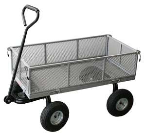 Steel Mesh Deck Trolley with Removable Sides - 2 Sizes
