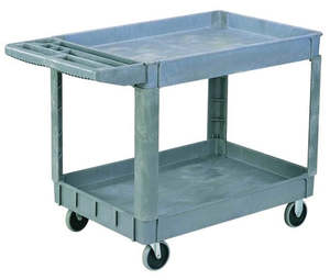Small Heavy Duty Plastic Service Trolley - 2 or 3 Level