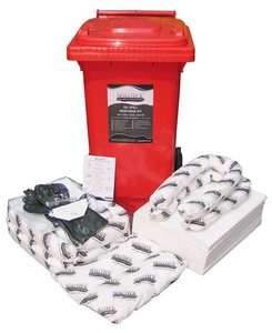 Oil Spill Kit with Wheelie Bin - 240 Litres
