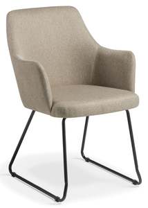 Reception Loungers Soft Seating: Olli Visitor Chair - 2 Fabric Colours and 2 Base Options