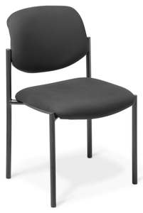 Reception Loungers Soft Seating: Pause Visitor Chair - with or without Armrests and 2 Fabric Options