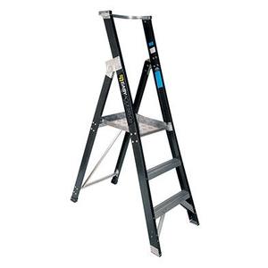 OX 3 Step Fibreglass Platform Ladder