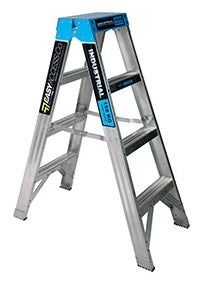 Safety Steps Step Ladders: OX Double-sided Heavy Duty 4 Step Ladder