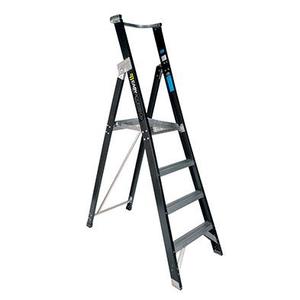 OX 4 Step Fibreglass Platform Ladder