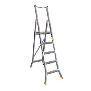 Safety Steps Step Ladders: Warthog 5 Step Aluminium Platform Ladder
