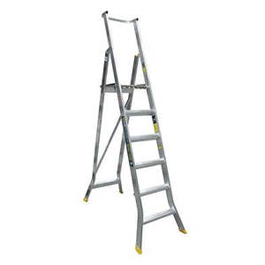Safety Steps Step Ladders: Warthog 6 Step Aluminium Platform Ladder
