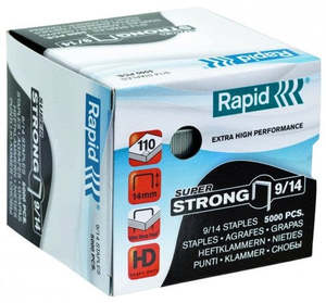 Staplers Hole Punches: Rapid 9/14 Staples - Box of 5000