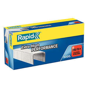 Staplers Hole Punches: Rapid 26/8 Staples - Box of 5000
