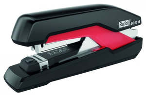 Staplers Hole Punches: Rapid Supreme Omnipress SuperFlatClinch Full Strip Stapler (O60) - 60 sheets