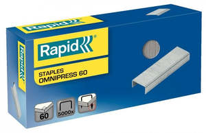 Staplers Hole Punches: Rapid O60 Omnipress Staples - Box of 5000