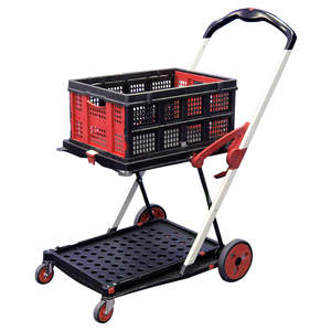 Library Book Trolleys: KartR Collapsible Folding Basket Trolley