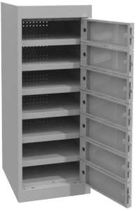 Laptop Storage Cabinet with Individual Doors - 7 Compartments