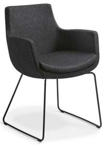 Ferne Visitor Chair with Black Sled Base