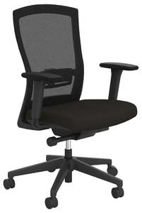 Clearance Sale: Solace Midback Mesh Back Chair with Armrests - 2 Base Options