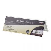 Products: DEFLECTO NAME CARD HOLDER 82 X 45MM SINGLE SIDED - Office Spot Ashburton