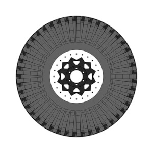 16" DIY Beadlock Kit - 12pt Star