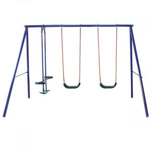 2 in 1 Kid Swing Set Outdoor Playset