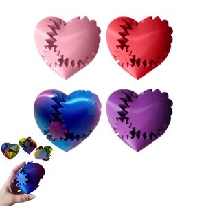 Toys Games: 3D Printed Heart Gear Ball Fidget Toy