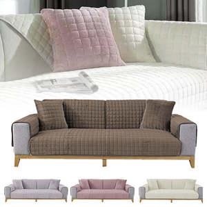 Sofa Covers: Thickened Flannel Sofa Cushion Cover