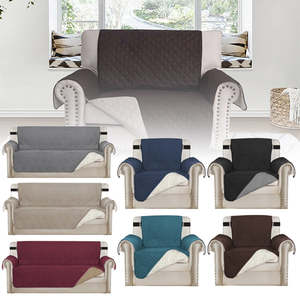 Water-Resistant Reversible Quilted Sofa Cover
