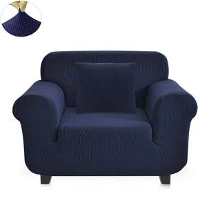 Sofa Covers: High Stretch Sofa Cover One Seat-Blue