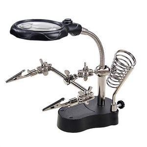 Tools: Soldering Iron Magnifier Stand with LED Lights