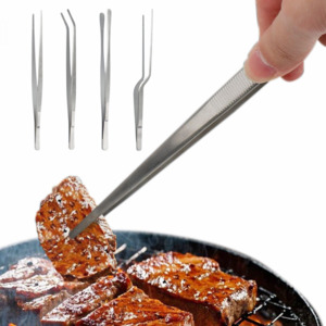 4PCS Stainless Steel BBQ Tongs