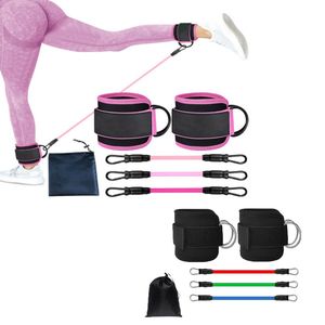 Fitness Resistance Bands: Workout Ankle Resistance Bands with Cuffs