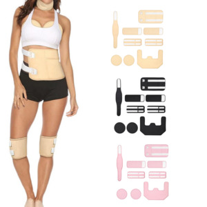 Fitness Supports Accessories: 9pcs Reusable Castor Oil Pack Set