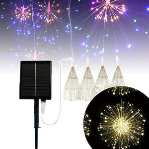 Home Living Home Appliances Outdoor Lighting: 4-in-1 Solar Powered Xmas Firework Garden String Light