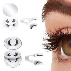 2-Pair Magnetic Eyelashes with Tweezers Kit