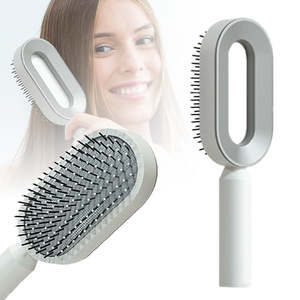 Beauty Health Brushes Tools Accessories Beauty Tools: Self-Cleaning Hair Comb with Holder