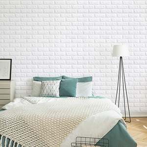 Self Adhesive 3D Brick Wallpaper Panels 10-Piece