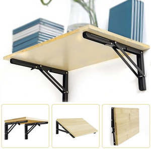 Wall Mounted Folding Shelf Brackets 2 Pack