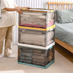 Home Living Furniture Storage: Closets Foldable Stackable Storage Box 55 Litres