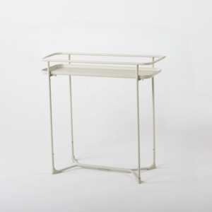 Modern Loft Metal Side Table Flower Stand Rectangle White