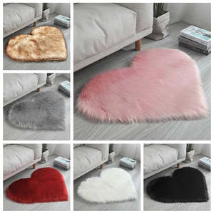 Home Living Home Decor Rugs: Soft Heart Shaped Bedroom Floor Mat