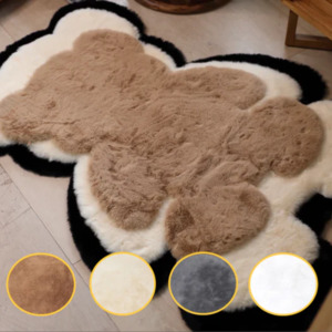Home Living Home Decor Rugs: Bear Shaped Fluffy Floor Mat
