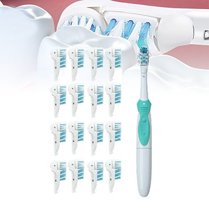 Beauty Health Bath Body Oral Care: 16Pcs Dual Electric Toothbrush Replacement Heads for Oral-B 3733 4732 4734