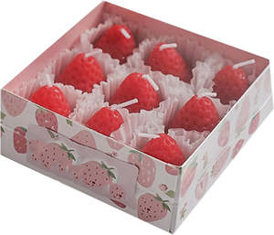 Strawberry Soy Wax Scented Candle Set