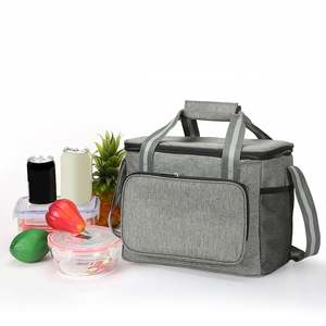 Home Living Home Essentials Cooler Bags: 14L Large Capacity Insulated Cooler Leakproof Tote Bag - Grey