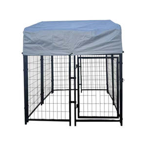 Heavy Duty Outdoor Dog Kennel with Roof Cover