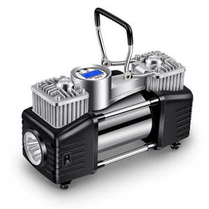 Diy Automotive Air Compressors: 12V Portable Dual-Cylinder Car Air Compressor With Case