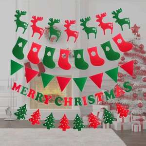 Home Living Home Decor Christmas Decorations: Merry Christmas Banner Decorations
