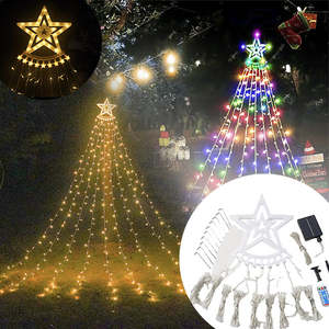 Home Living Home Decor Christmas Decorations: Waterfall Christmas Tree Lights