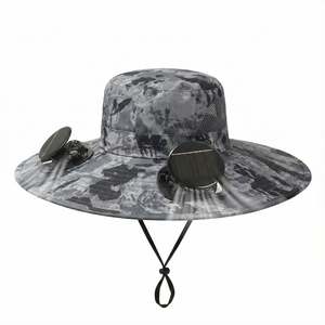 Solar Fan Hat with Dual Cooling Fans for Hiking or Fishing - USB Rechargeable