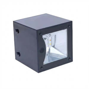 Home Living Home Appliances Outdoor Lighting: Smart Sensor Solar Square Wall Lamp for Outdoor Fence